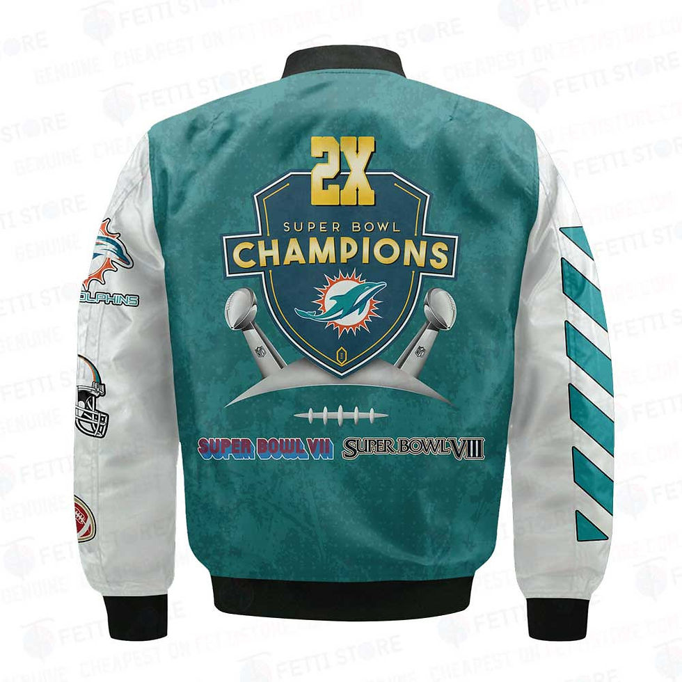 Thumbnail: Miami Dolphins X Champions Design Bomber Jacket