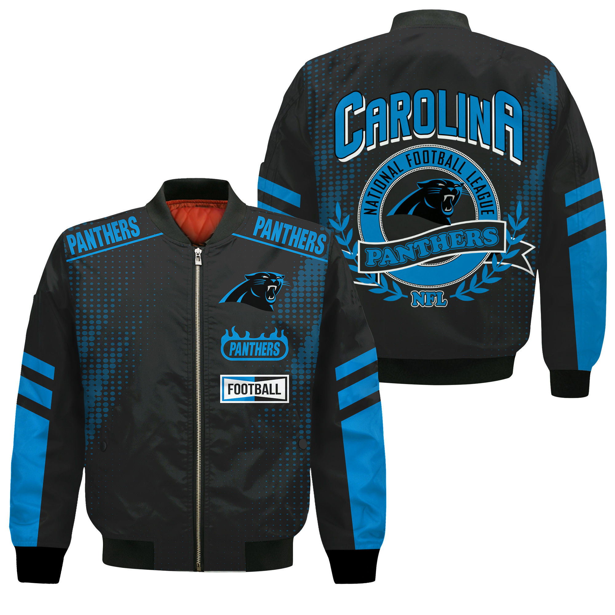 Carolina Panthers Football Team 2024 - 25 The Light Of The Star Bomber Jacket