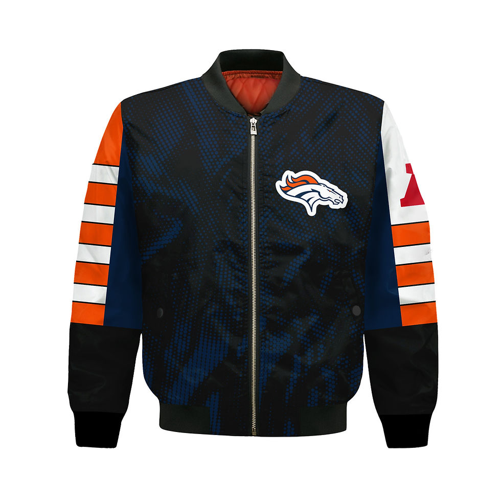 Thumbnail: Denver Broncos Football Team 2024 - 25 Wear Your Passion Bomber Jacket