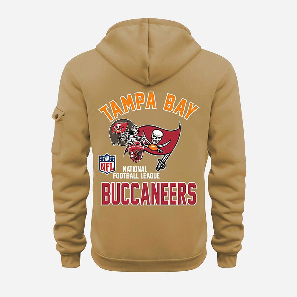 Thumbnail: Tampa Bay Buccaneers Gold Quarter Zip Hoodie