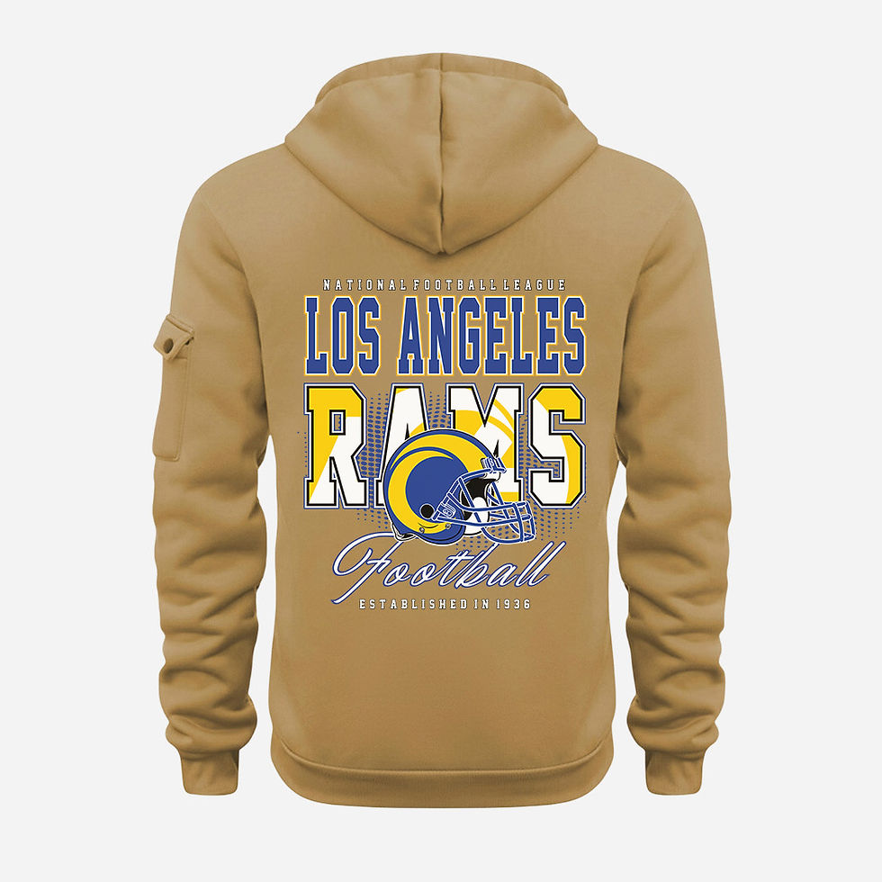 Thumbnail: Los Angeles Rams Gold Quarter Zip Hoodie