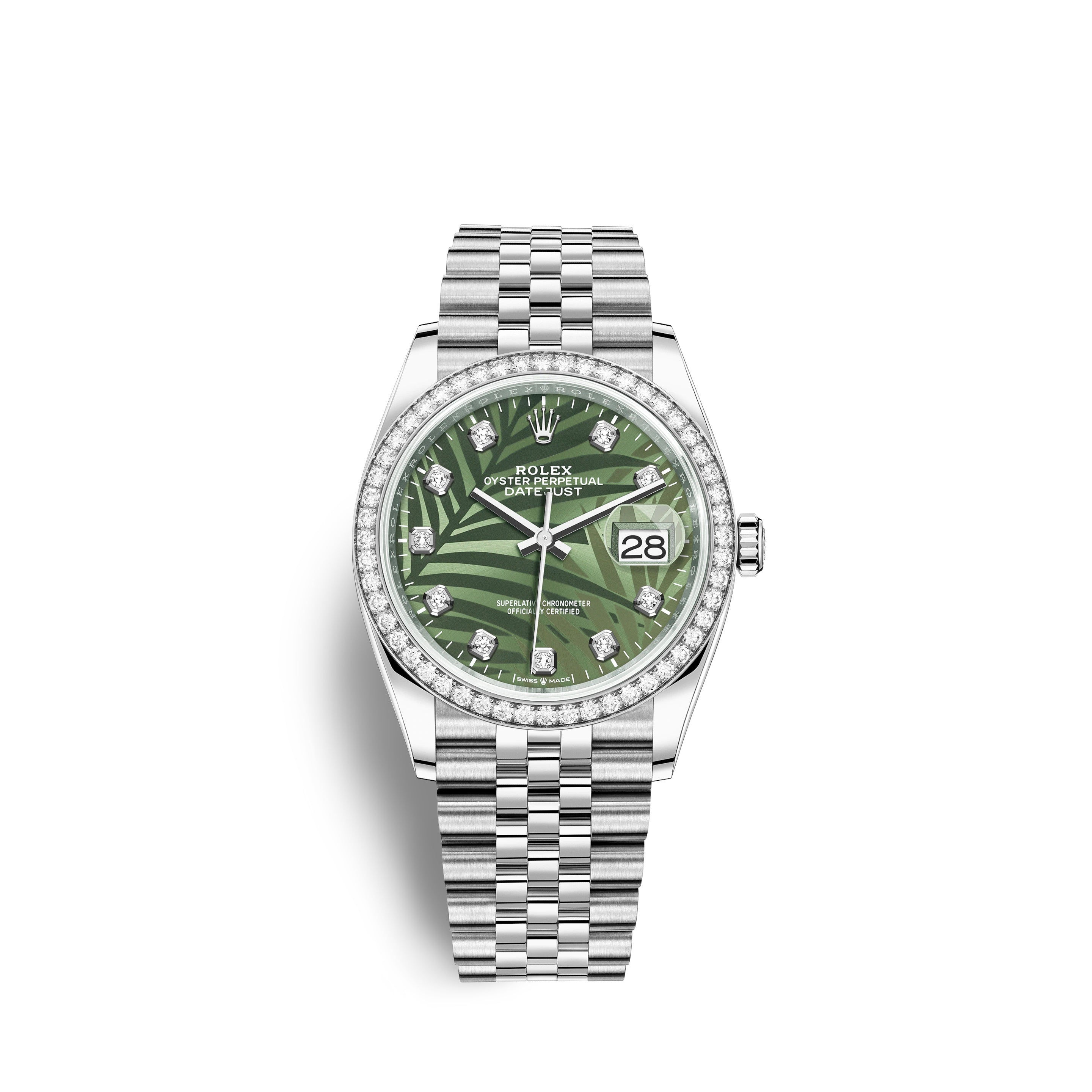 Rolex Datejust 36mm, Oystersteel and 18k White Gold Ref# 126284rbr-0047