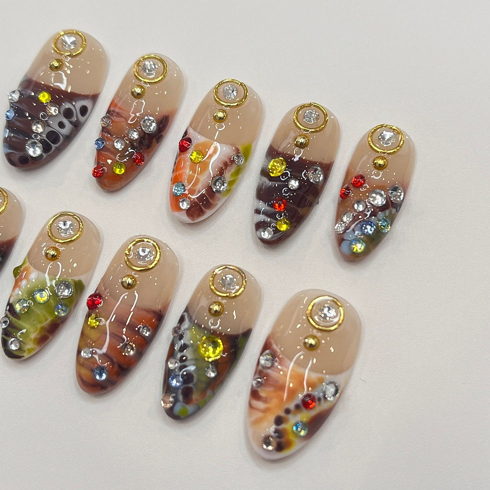 Thumbnail: press on nails, custom nails, fake nails, Nails Art, custom nail, Gift for her