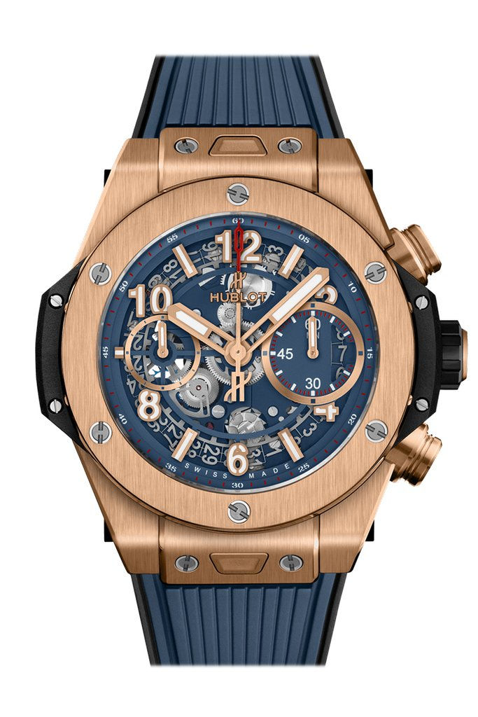 Thumbnail: Hublot Big Bang, Unico King Gold Blue, 42mm Ref# 441.OX.5189.RX