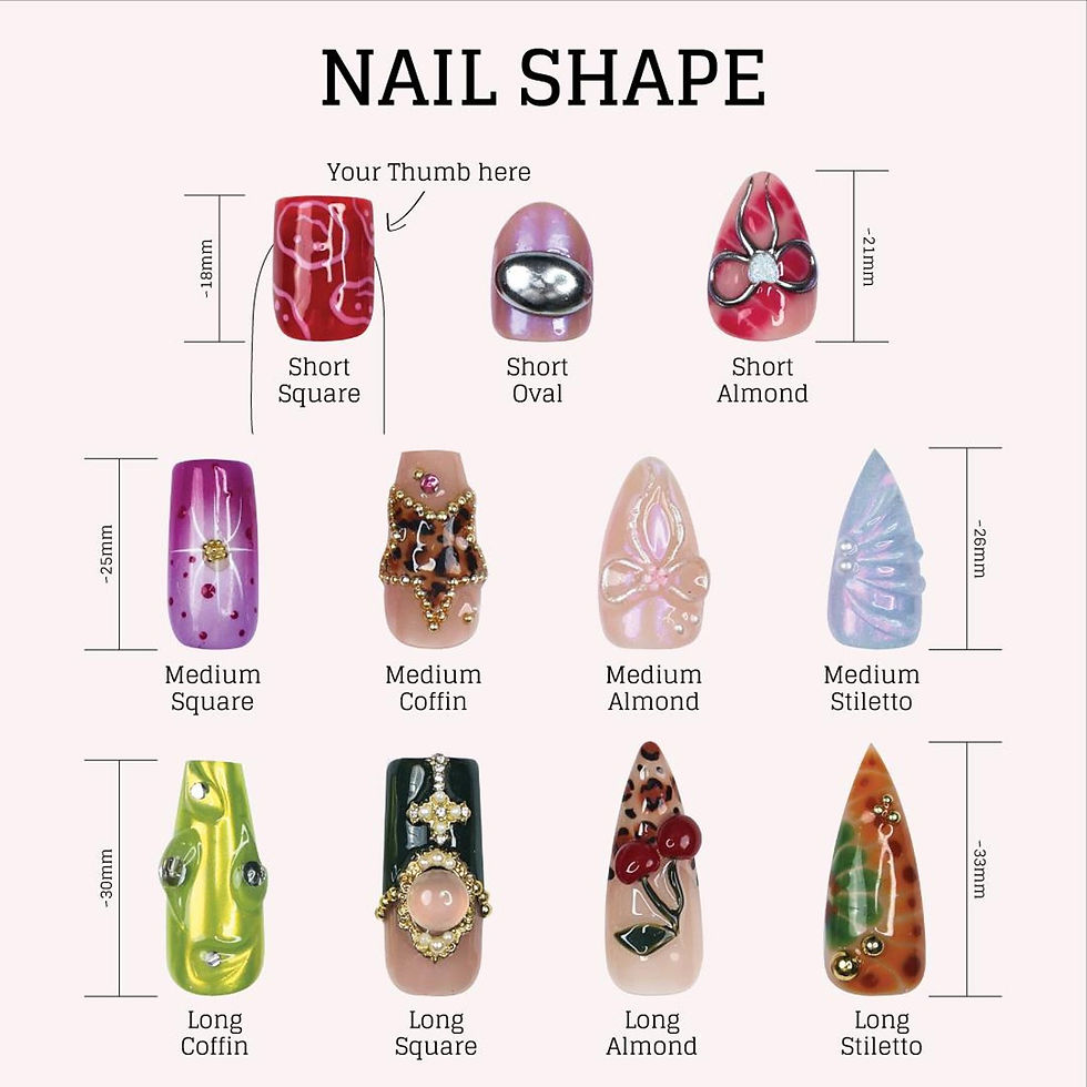 Thumbnail: press on nails, custom nails, fake nails, Nails Art, custom nail