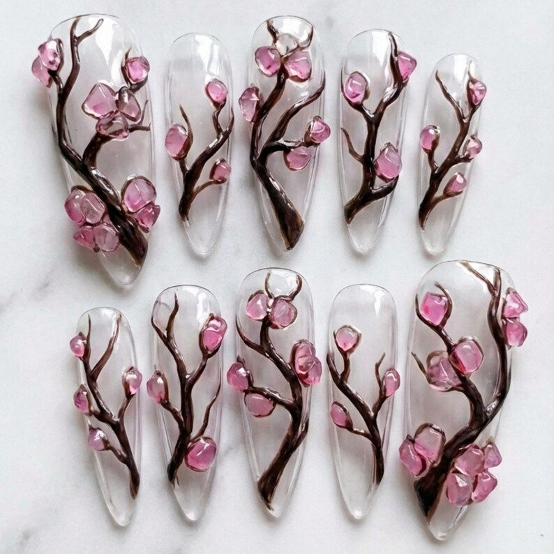 press on nails, custom press on nails, fake nails, Nails Art