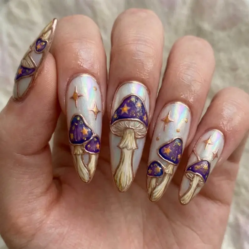Thumbnail: press on nails, custom press on nails, fake nails, Nails Art