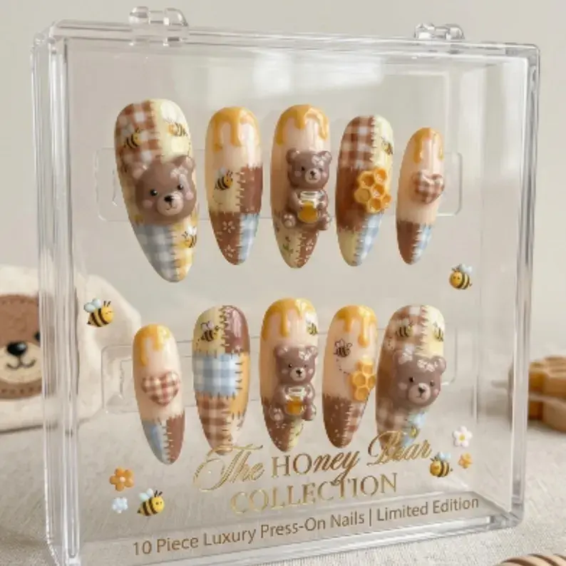 Thumbnail: press on nails, custom press on nails, fake nails, Nails Art