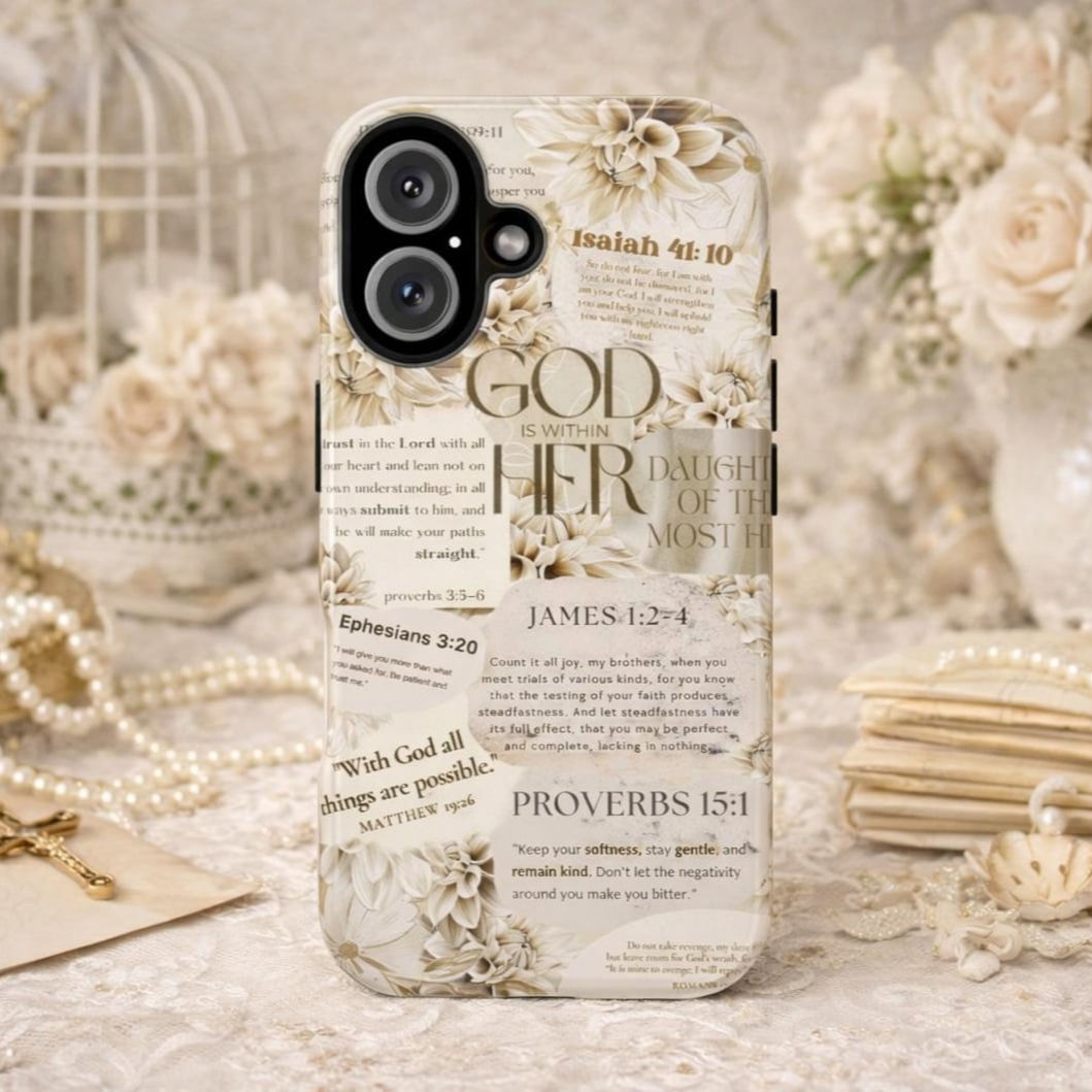 God Is Within Her Phone Case, Christian Bible Verse Cover For Iphone 17 16 15 14
