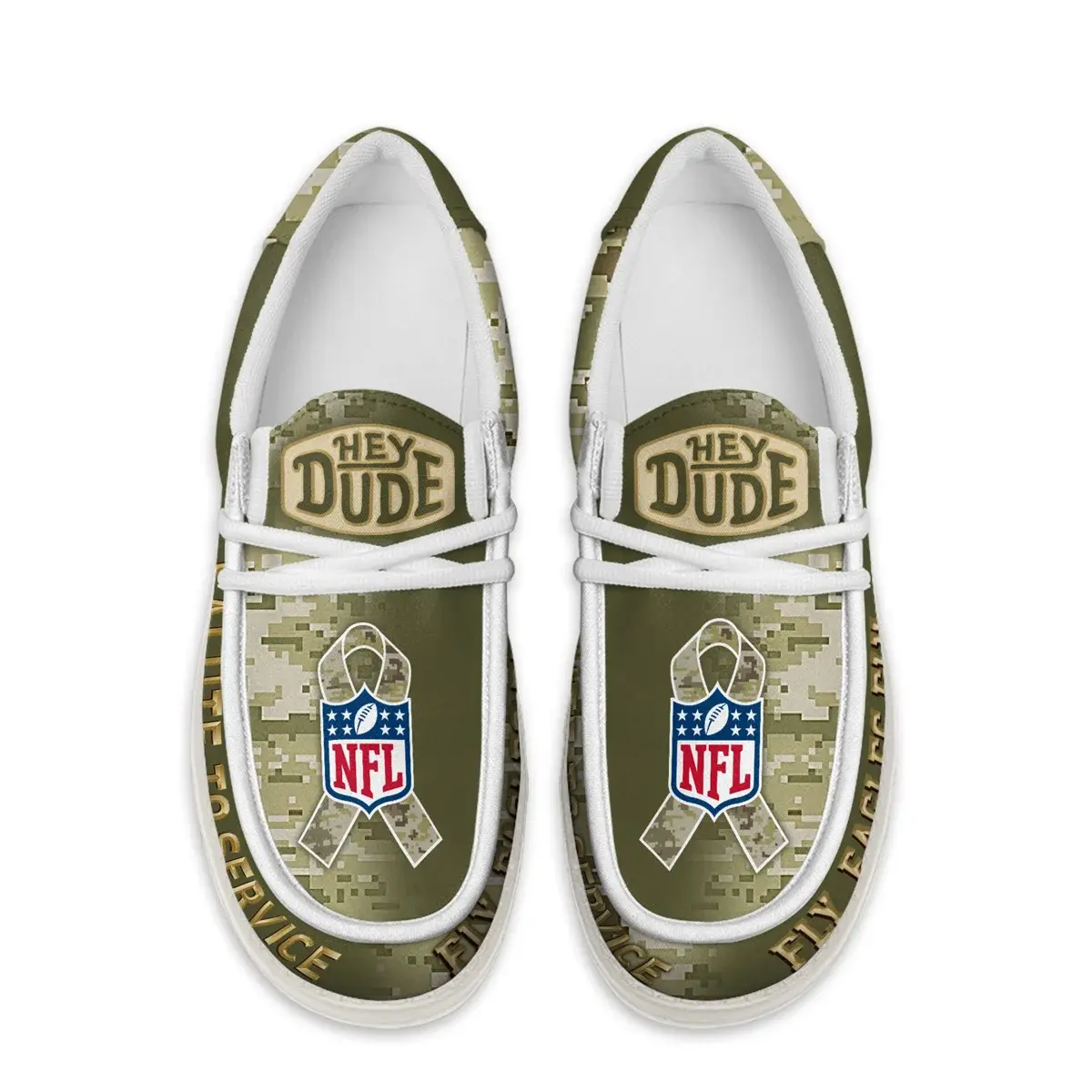 Philadelphia Eagles Premium NFL Salute to Service Loafer Shoes