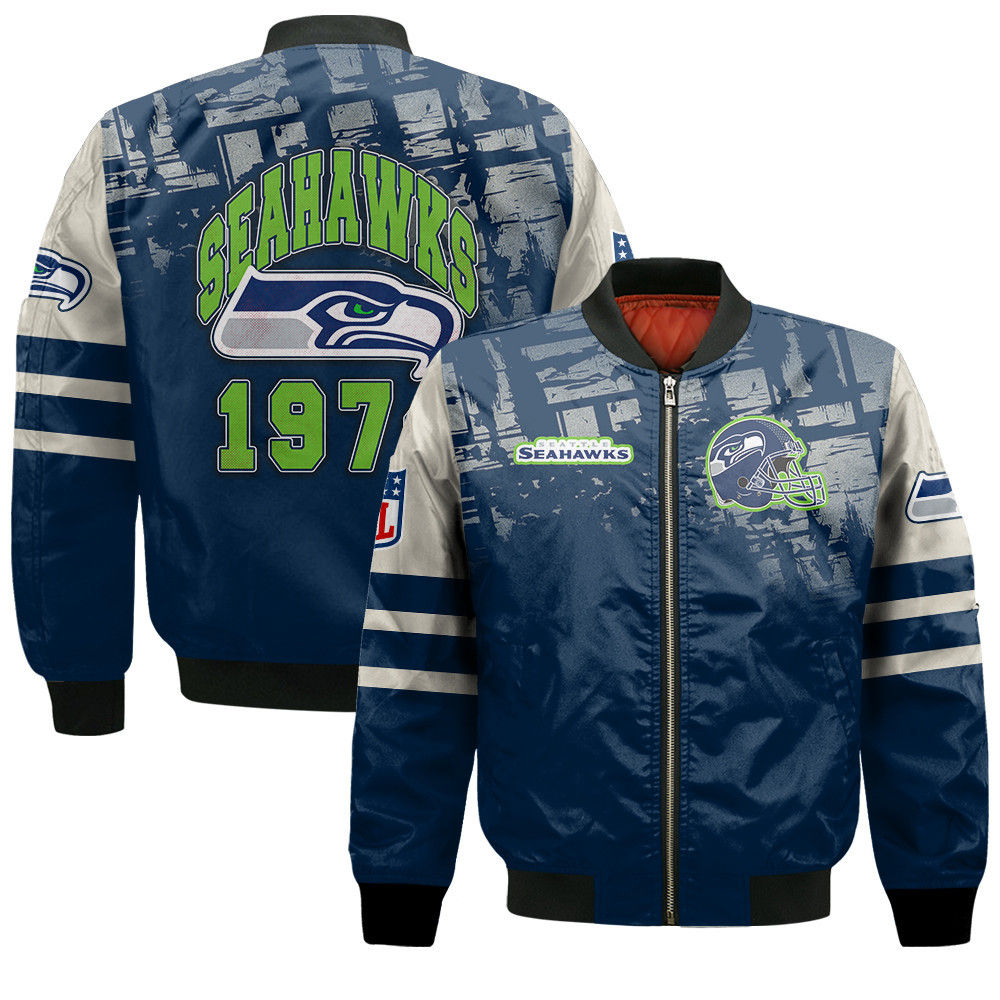 Seattle Seahawks Football Team 2024 - 25 A Class Above Bomber Jacket
