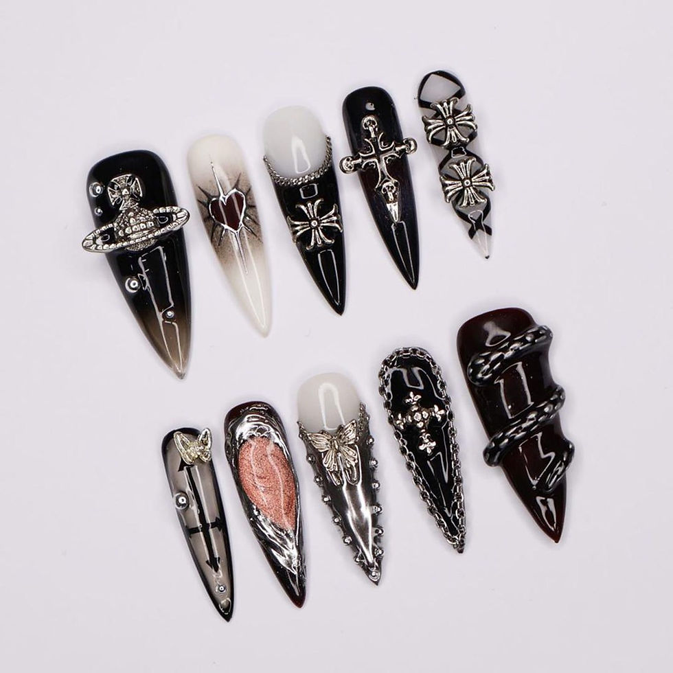 Thumbnail: press on nails, custom nails, fake nails, Nails Art, custom nail