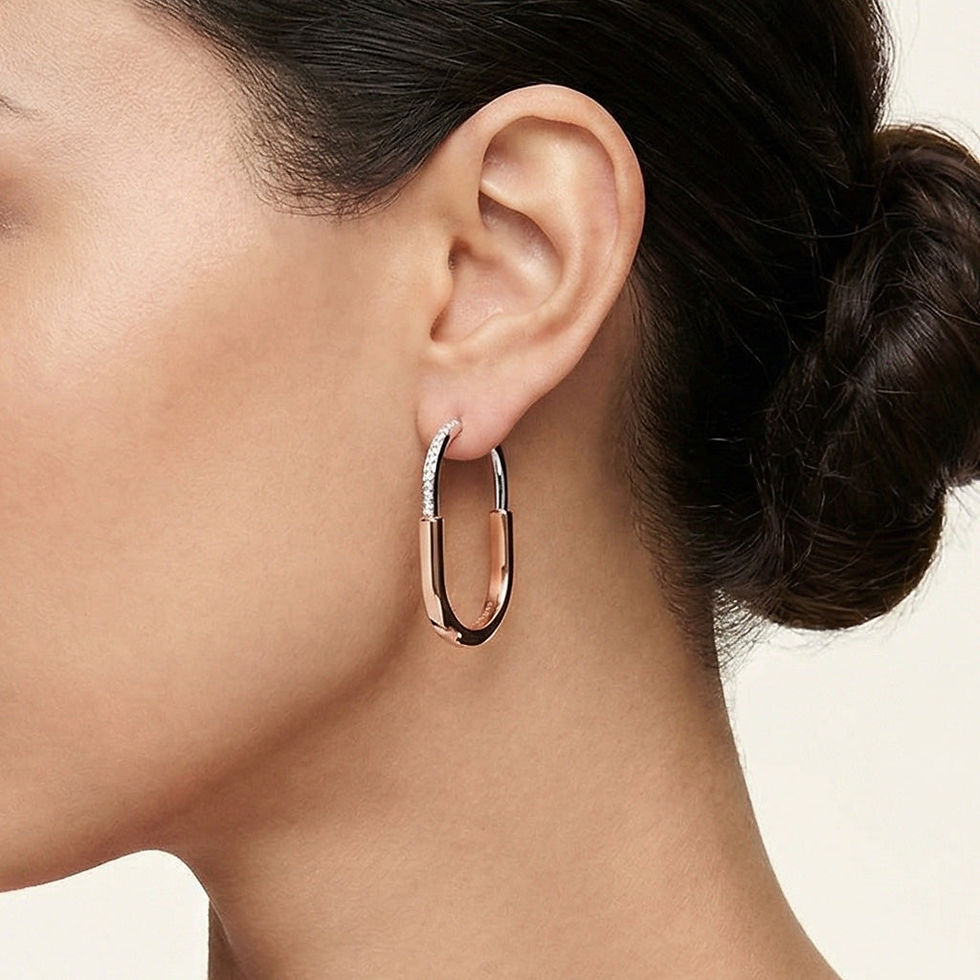 Thumbnail: T Lock Earrings