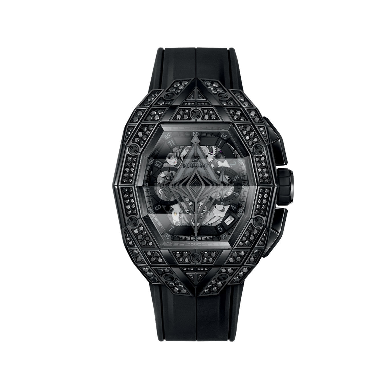 Hublot Spirit of Big Bang Sang Bleu All Black Pavé 42, 648.CX.0114.RX.1600.MXM24