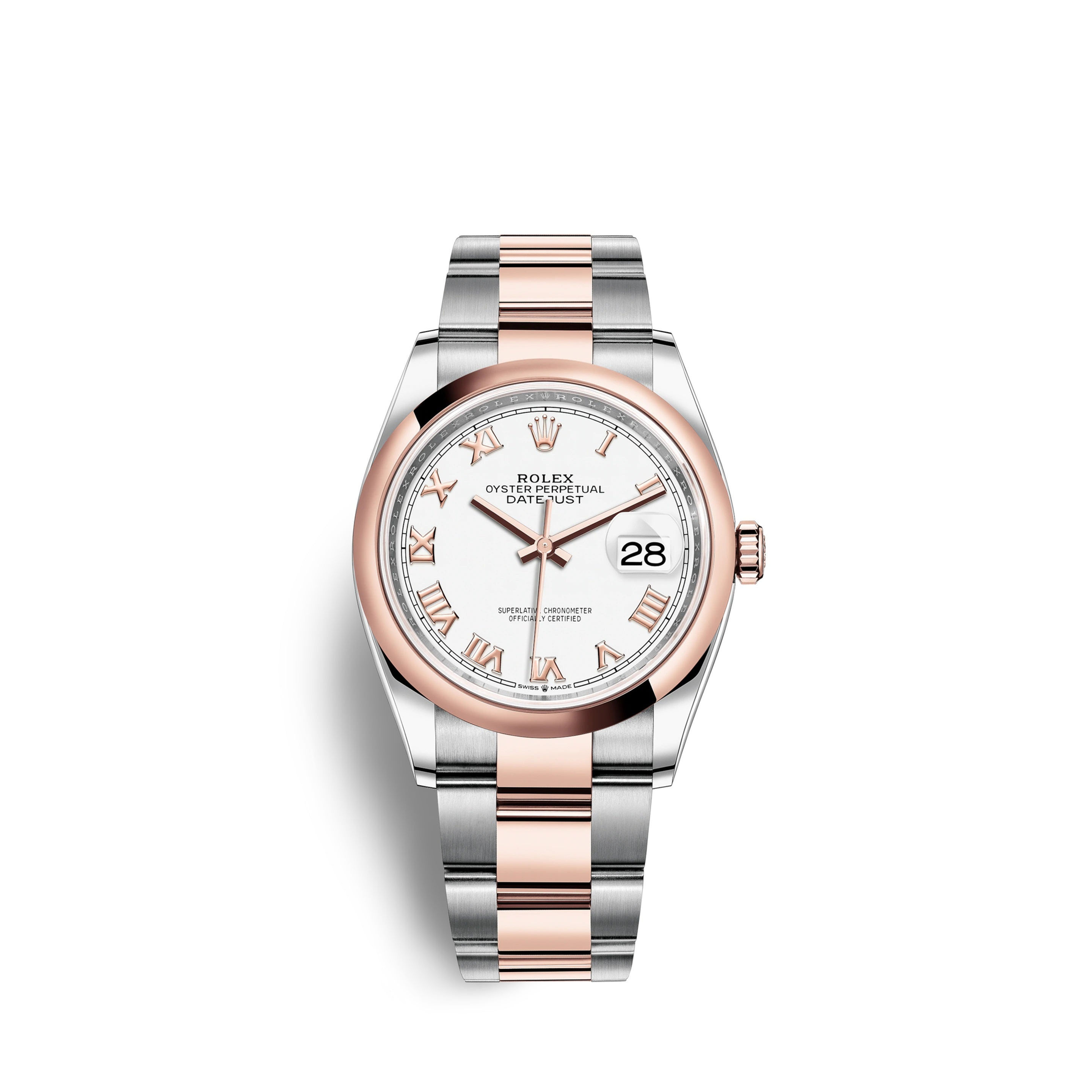 Rolex Datejust 36, 18k Everose Gold and Stainless Steel, 36mm Ref# 126201-0016