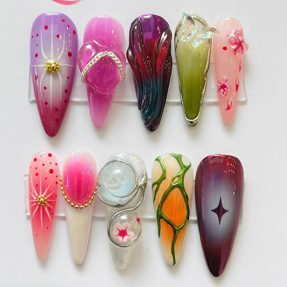 Thumbnail: press on nails, custom nails, fake nails, Nails Art, custom nail, Gift for her