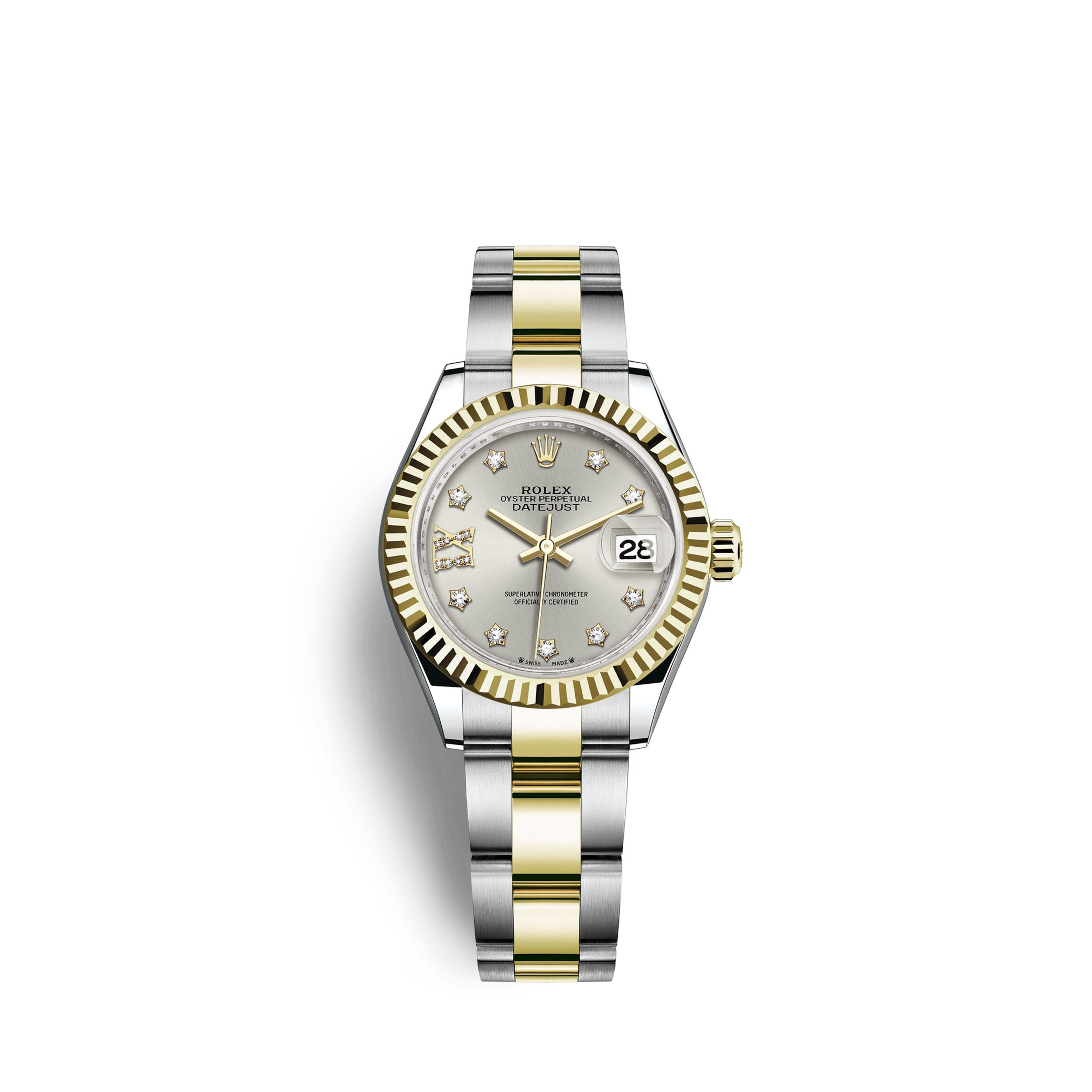Rolex Lady-Datejust 28, Oystersteel and 18k Yellow Gold Ref# 279173-0004