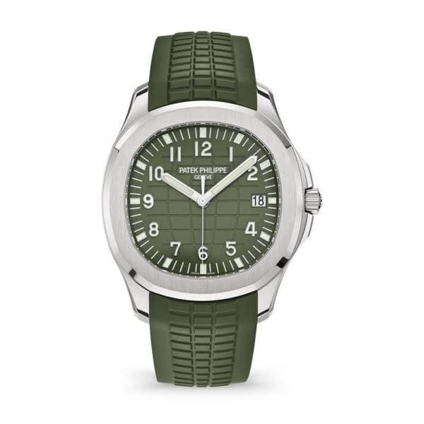 Patek Philippe Aquanaut Jumbo Date, White Gold, 42.2 mm Ref# 5168G-010