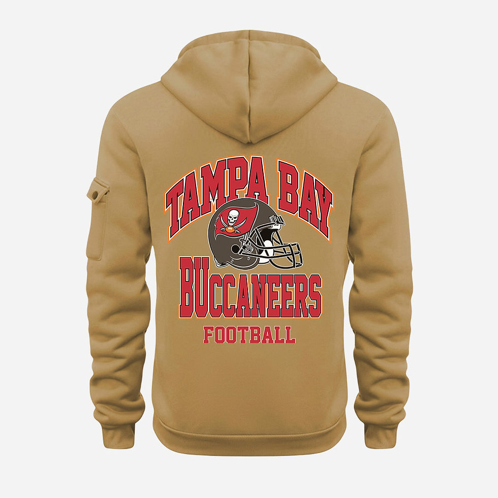 Thumbnail: Tampa Bay Buccaneers Gold Quarter Zip Hoodie