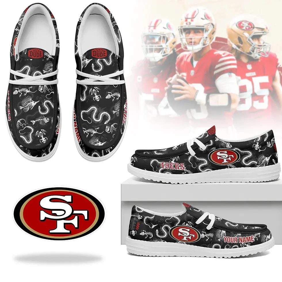Thumbnail: San Francisco 49ers Custom Air-Style Sneakers V.7