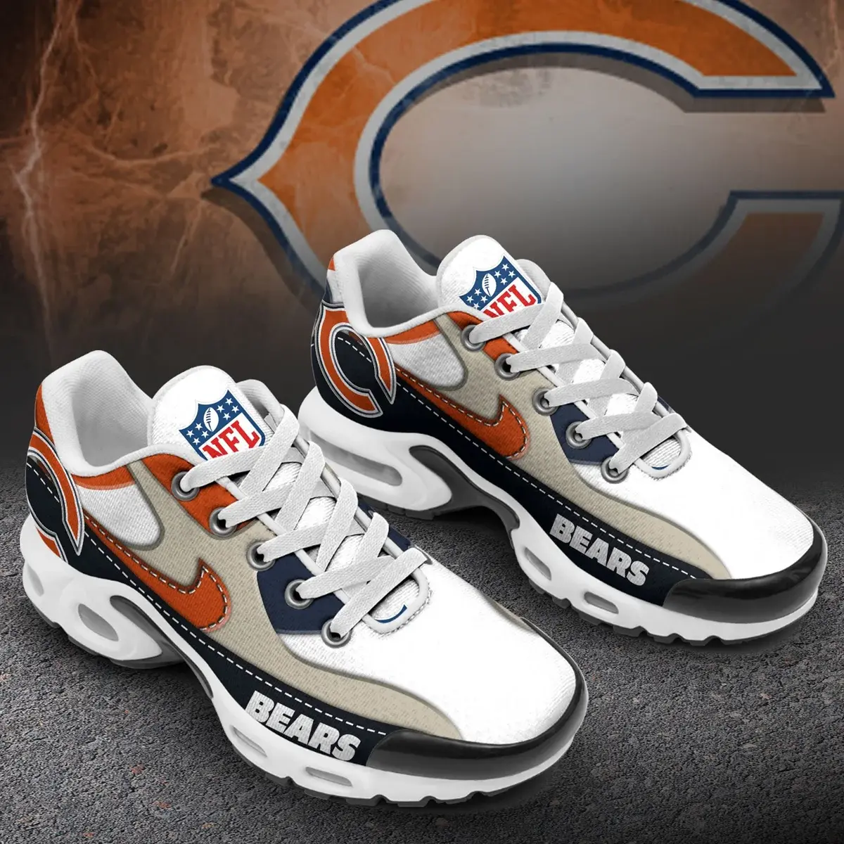 Chicago Bears Premium NFL Color Block Air Max Shoes