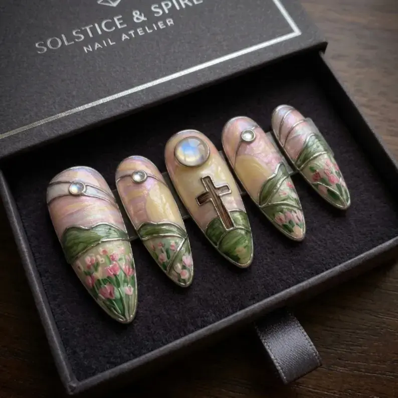 press on nails, custom press on nails, fake nails, Nails Art