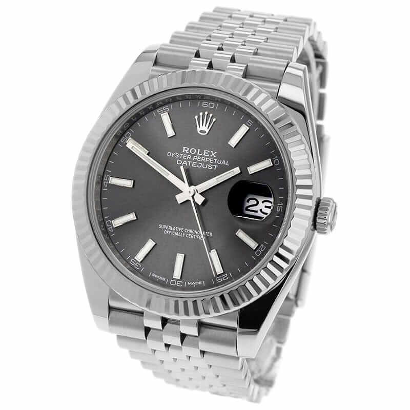 Thumbnail: Rolex Datejust 126334-0014 Grey Dial Jubilee Watch