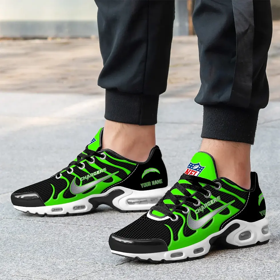Thumbnail: Los Angeles Chargers Premium NFL Hi-Vis Safety Air Max Shoes