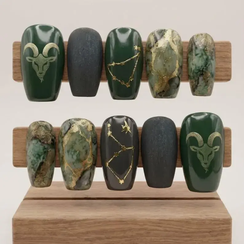 press on nails, custom press on nails, fake nails, Nails Art