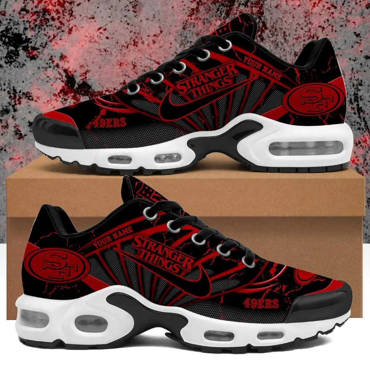 San Francisco 49ers Custom Air-Style Sneakers V.13