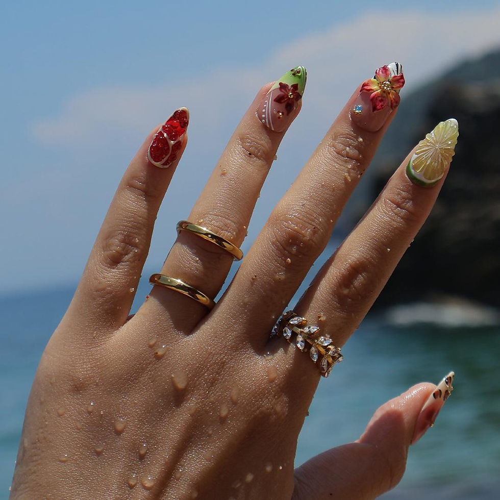 Thumbnail: press on nails, custom press on nails, fake nails, Nails Art