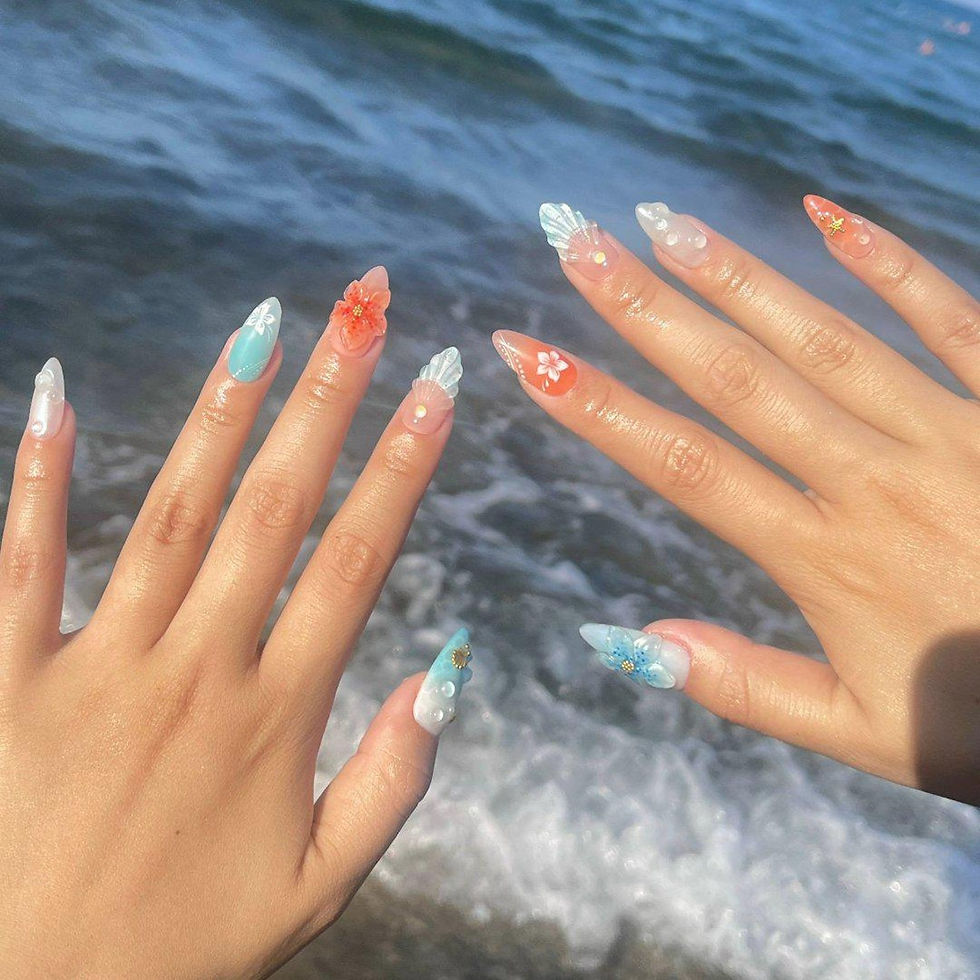 Thumbnail: press on nails, custom press on nails, fake nails, Nails Art