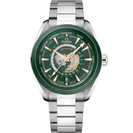 Omega Seamaster Aqua Terra 150M 43 mm, steel on steel, Green Dial