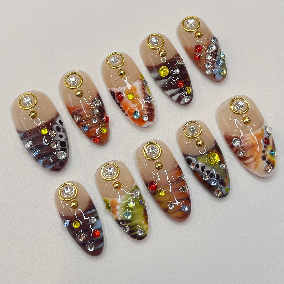 Thumbnail: press on nails, custom nails, fake nails, Nails Art, custom nail, Gift for her