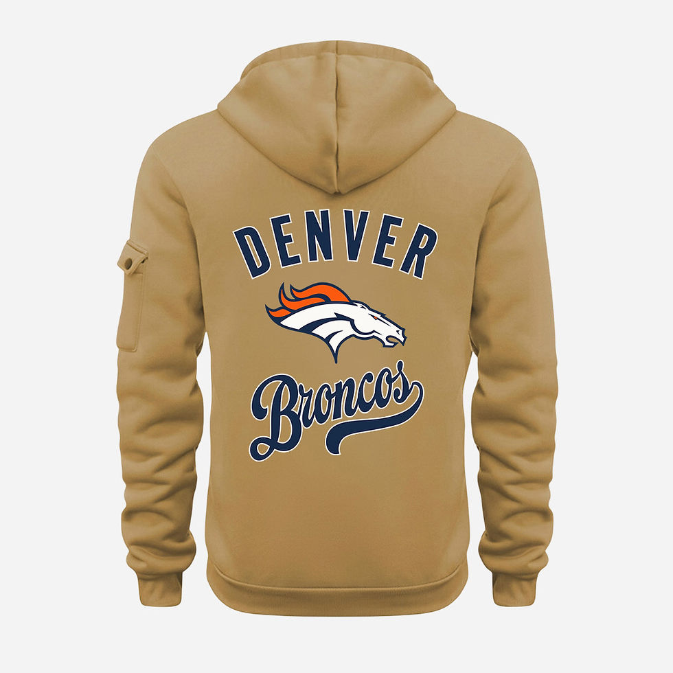Thumbnail: Denver Broncos Gold Quarter Zip Hoodie