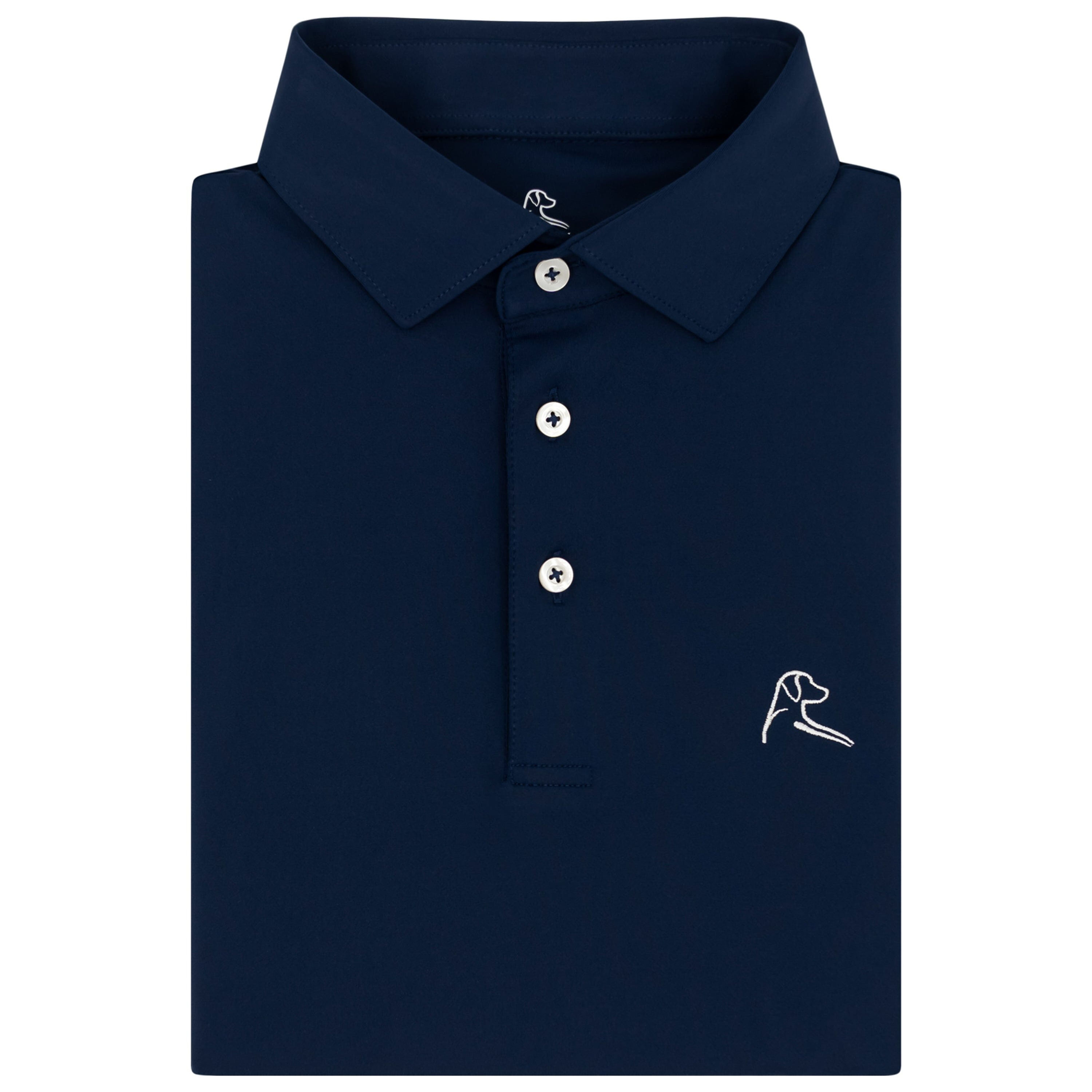 Rhoback Solid - USA Short Sleeve Performance Polo - Fleet Navy