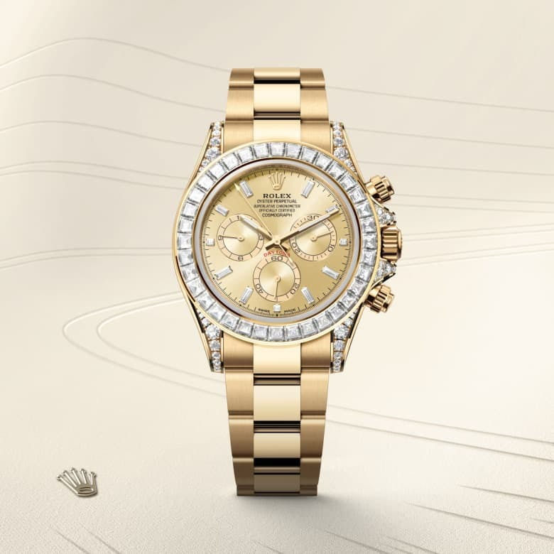 Thumbnail: Rolex Cosmograph Daytona Oyster 40 mm yellow gold and diamonds