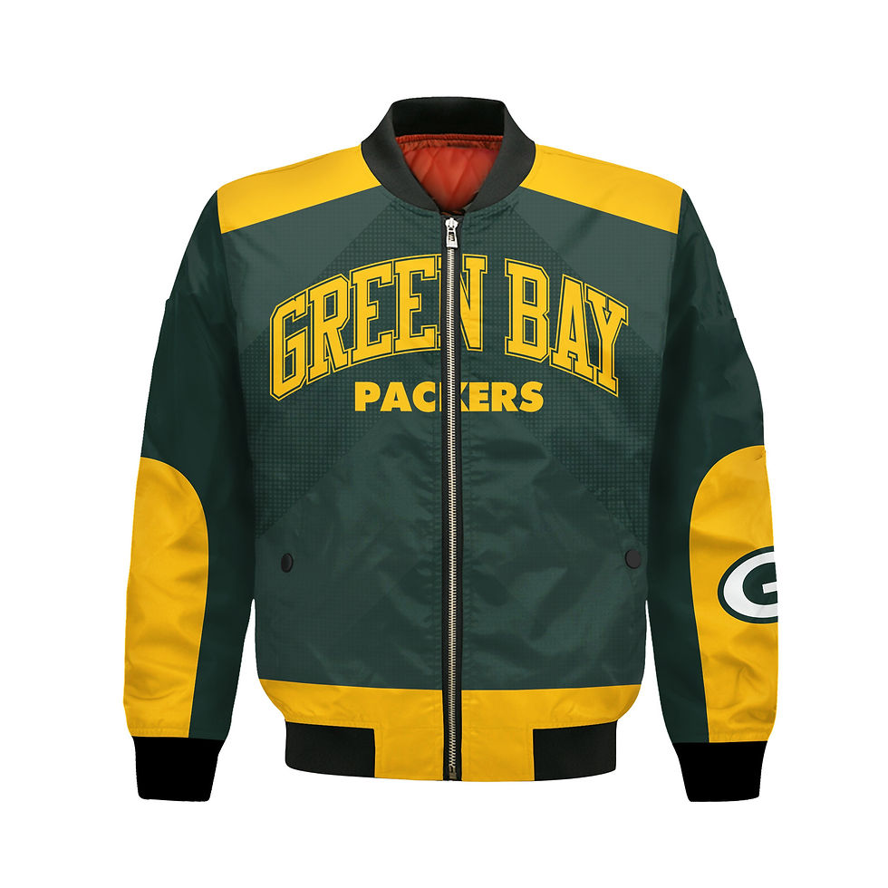 Thumbnail: Green Bay Packers Football Team 2024 - 25 Stay Ahead Of The Trend Bomber Jacket
