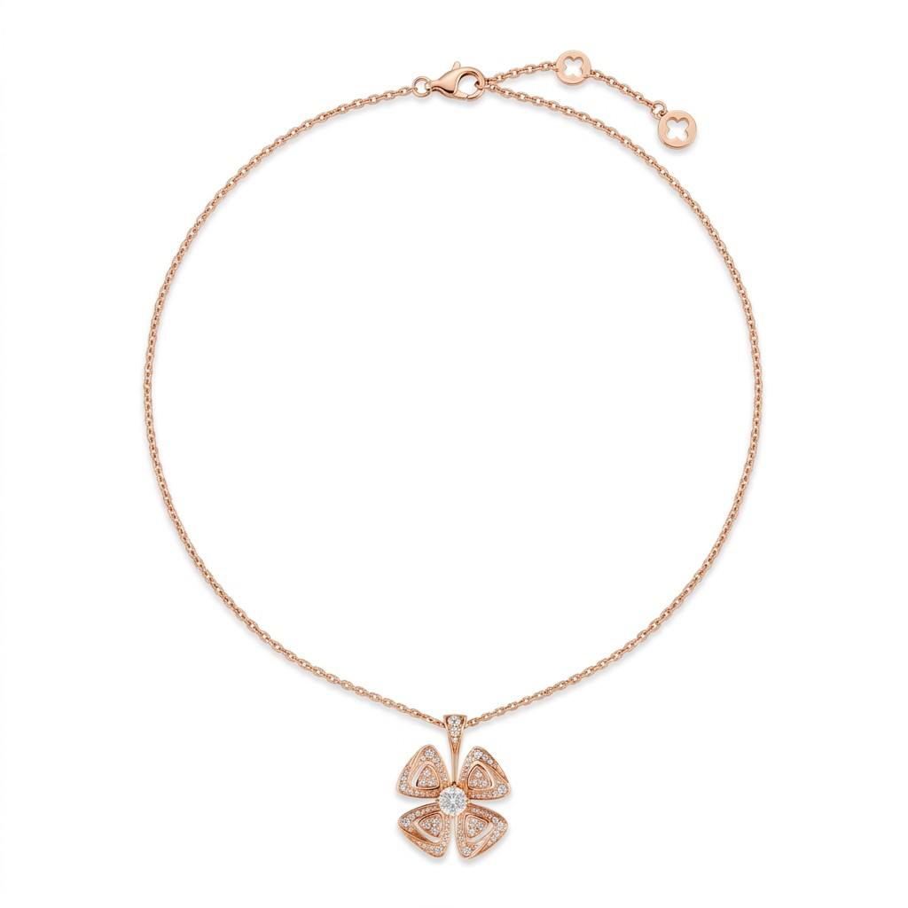 Fiorever Open Petal Flower Necklace