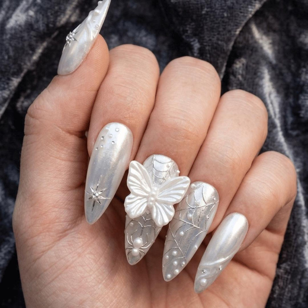 Thumbnail: press on nails, custom press on nails, fake nails, Nails Art