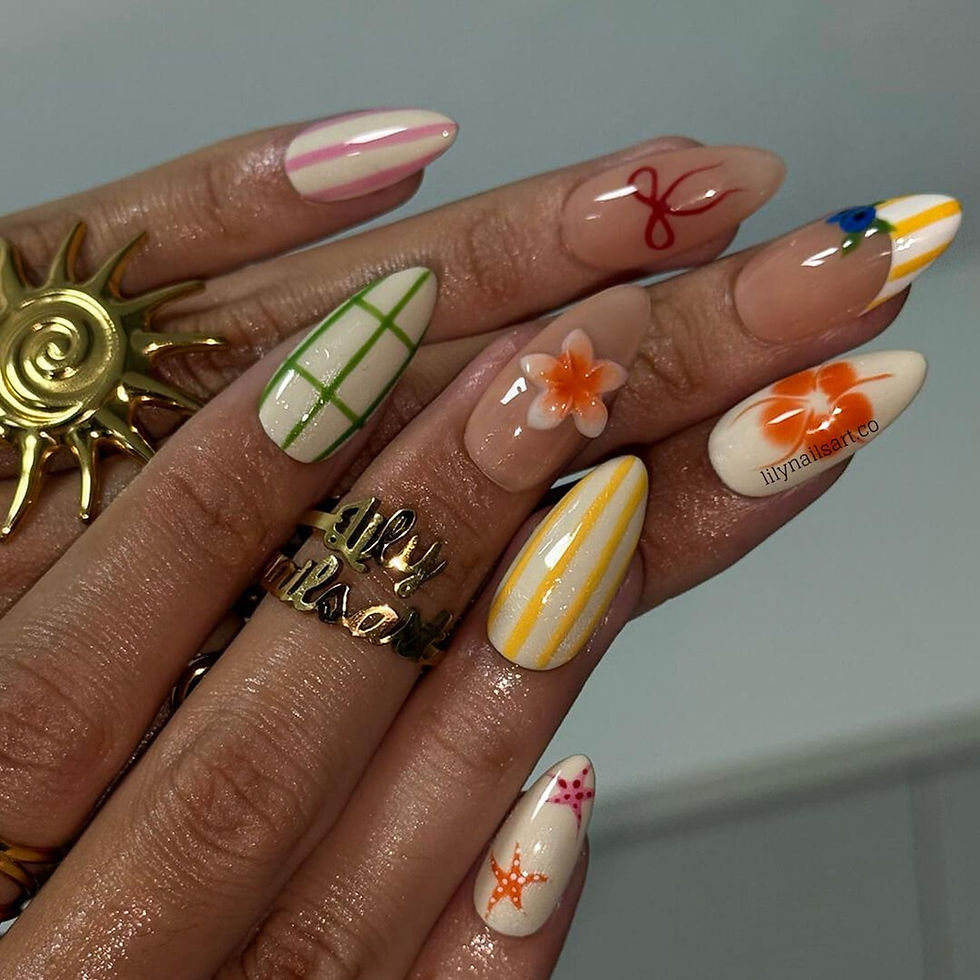 Thumbnail: press on nails, custom press on nails, fake nails, Nails Art