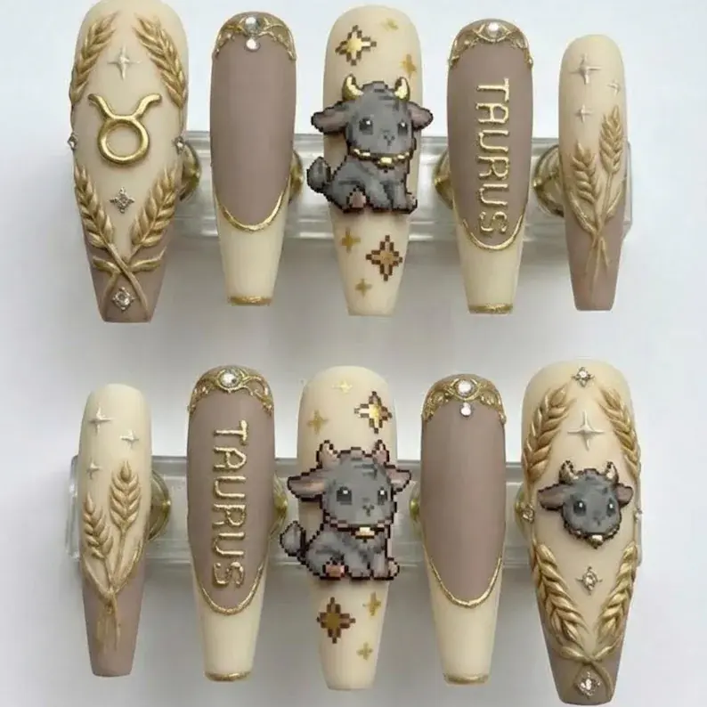 press on nails, custom press on nails, fake nails, Nails Art