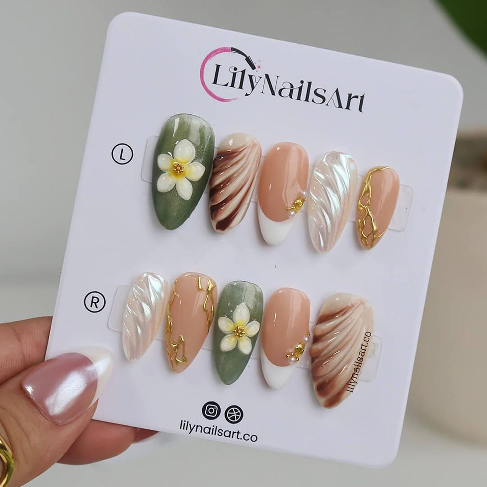 Thumbnail: press on nails, custom press on nails, fake nails, Nails Art