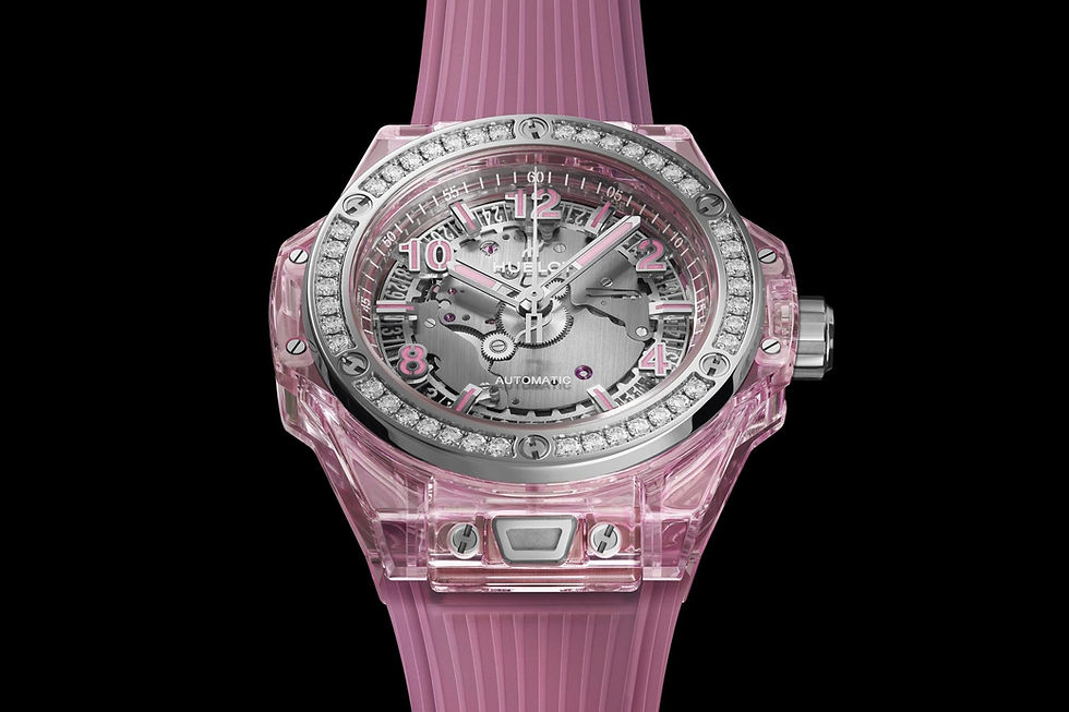 Thumbnail: Hublot Big Bang One Click Pink Sapphire Diamonds Ref# 465.JP.4802.RT.1204