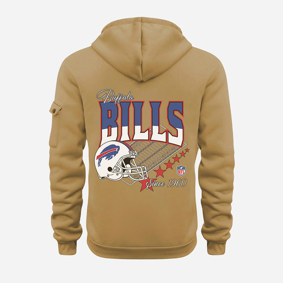 Thumbnail: Buffalo Bills Gold Quarter Zip Hoodie