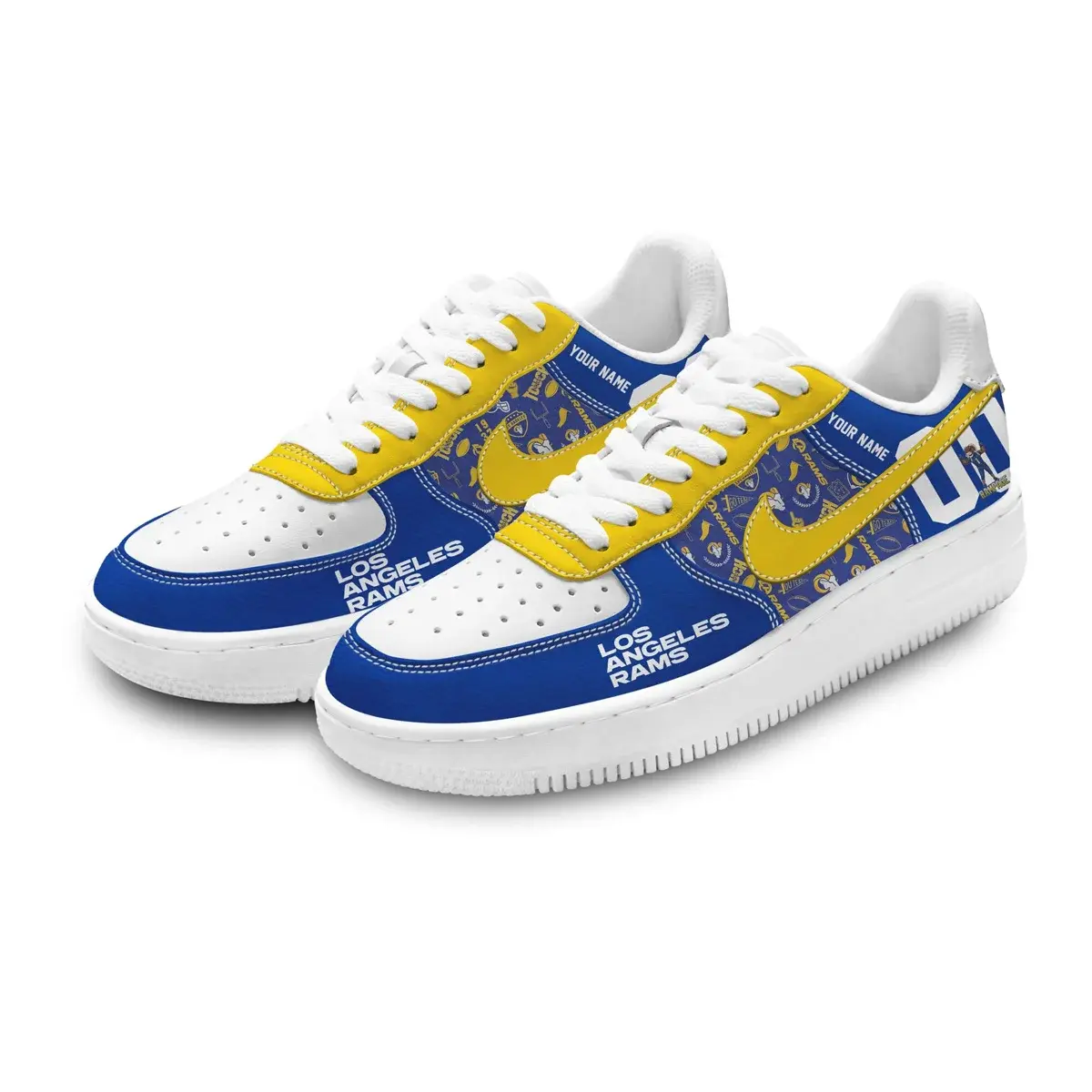 Los Angeles Rams Custom Air Force 1 - Air Jordan 1 Shoes Sneaker