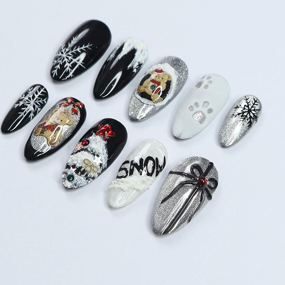 Thumbnail: press on nails, custom press on nails, fake nails, Nails Art