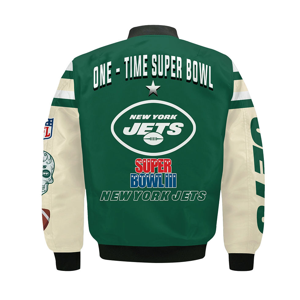 Thumbnail: New York Jets X Champions Design Bomber Jacket SFAT