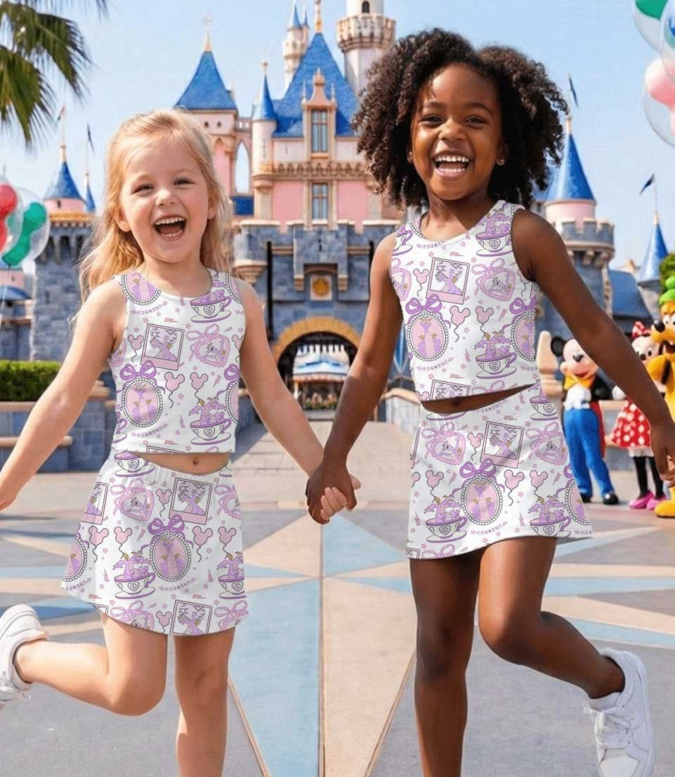 Thumbnail: Figment EPCOT Family Vacation Theme Park Outfit, Mom and Me Dress Set