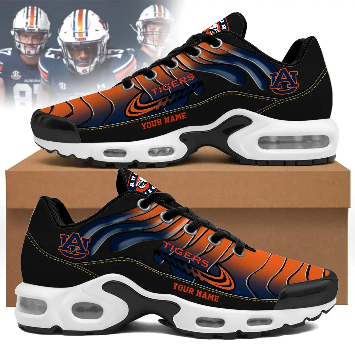 Auburn Tigers Custom Air-Style Sneakers V.4